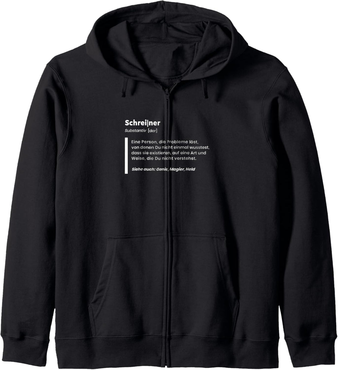 Schreiner Definition für Handwerker Kapuzenjacke