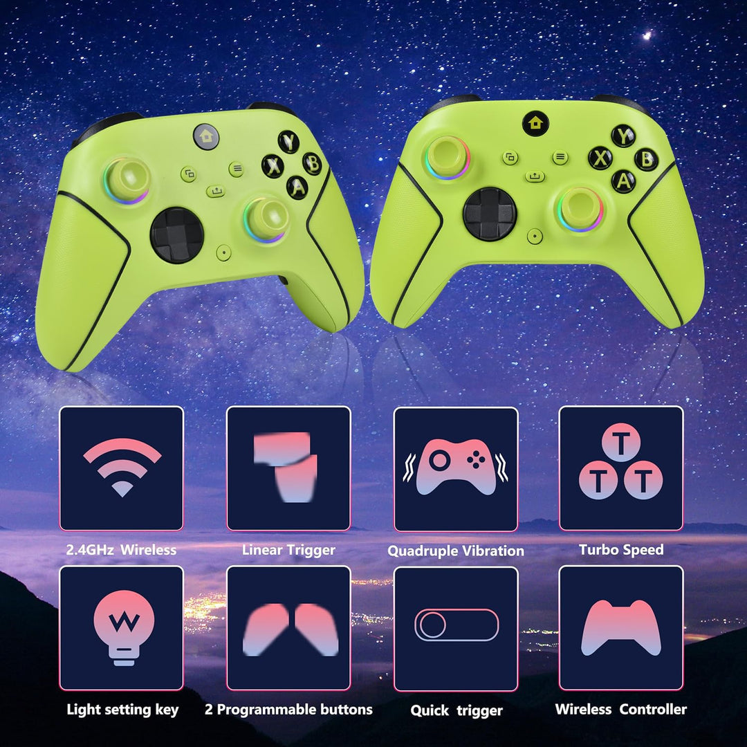 Lampelc Xbox One Controller, Xbox Wireless Controller für Xbox Series X&S/Xbox One/Elite/Windows 7/8
