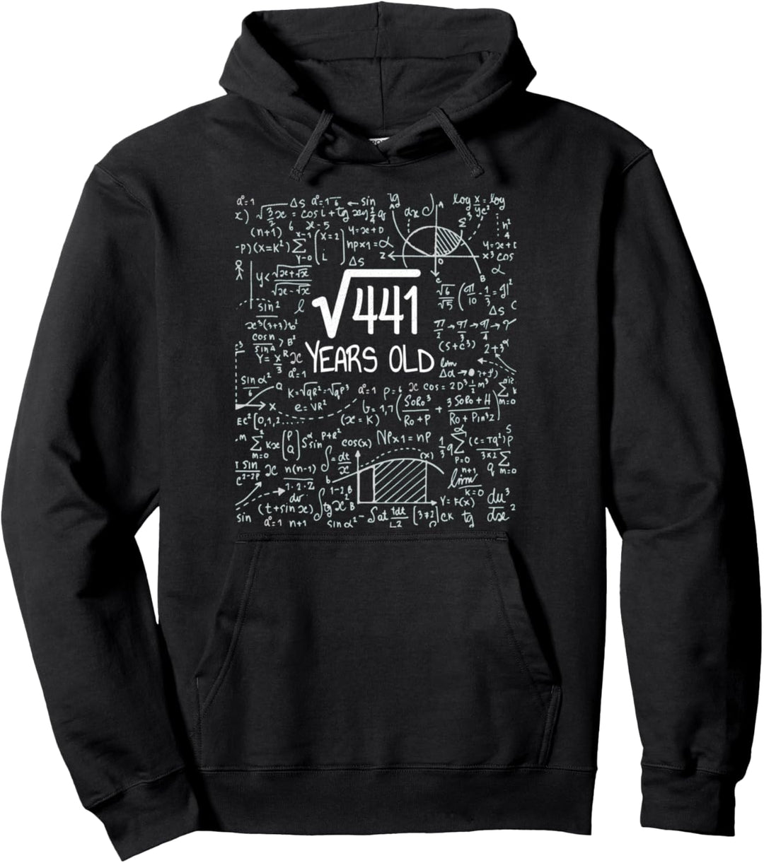 Quadratwurzel von 441 Lustige Mathematik 21ter Geburtstag 21 Pullover Hoodie