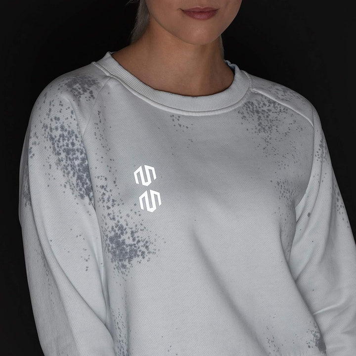MOROTAI Damen NAKA Batech Sweatshirt Cremeweiss XL