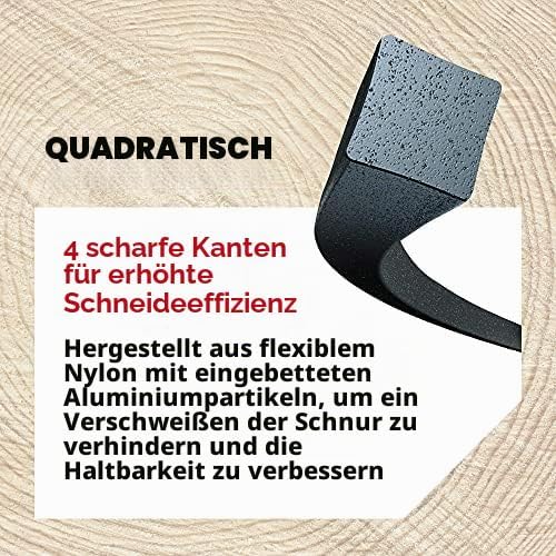 Oregon 514820 Nylium Mähfaden mit quadratischem Querschnitt, 3,75 mm, 42 cm