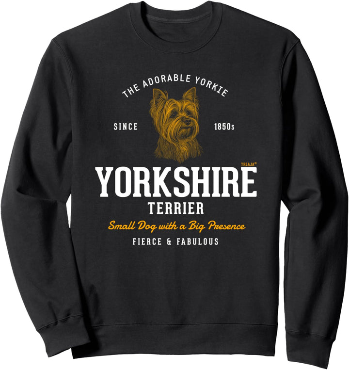 Vintage-Stil Retro Yorkshire Terrier Sweatshirt