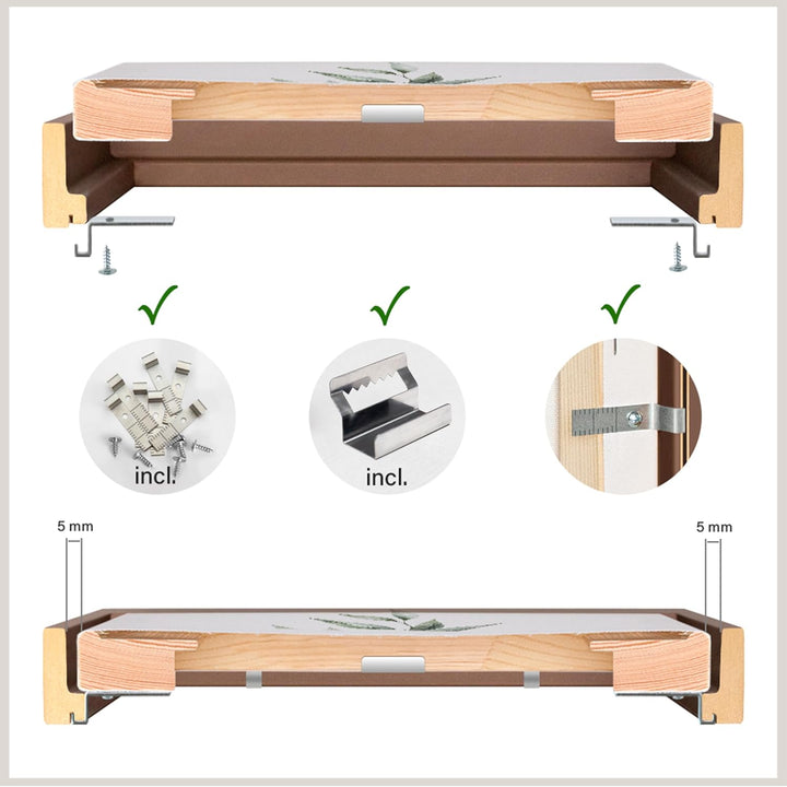 Bildershop-24 Schattenfugenrahmen Lemgo für Keilrahmenbilder und Leinwände 24x30cm Silber Alu geschl