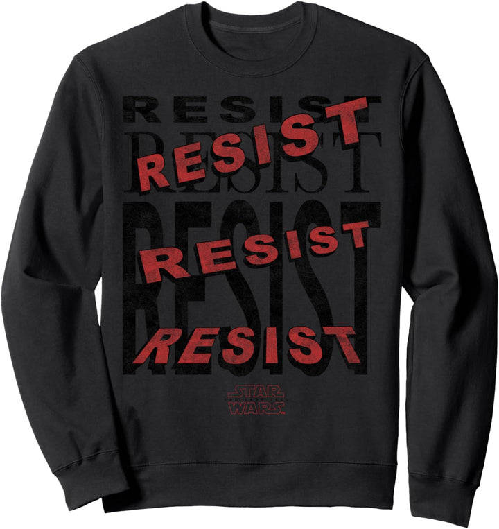 Star Wars The Last Jedi Resist Stacked Text Sweatshirt