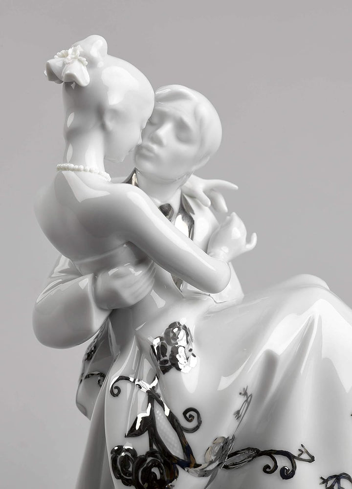 LLADRÓ Der Glücklichste Tag. Figur. Silber. Paar. Porzellan.