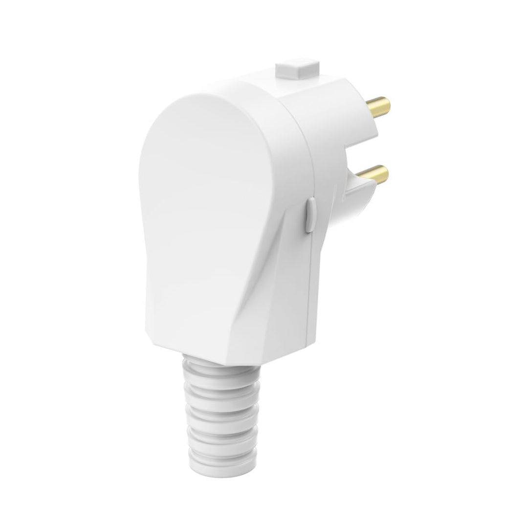 Xavax Schutzkontaktstecker 5-polig (Herdanschluss mit gewinkeltem Stecker, Stecker Herdanschlussdose