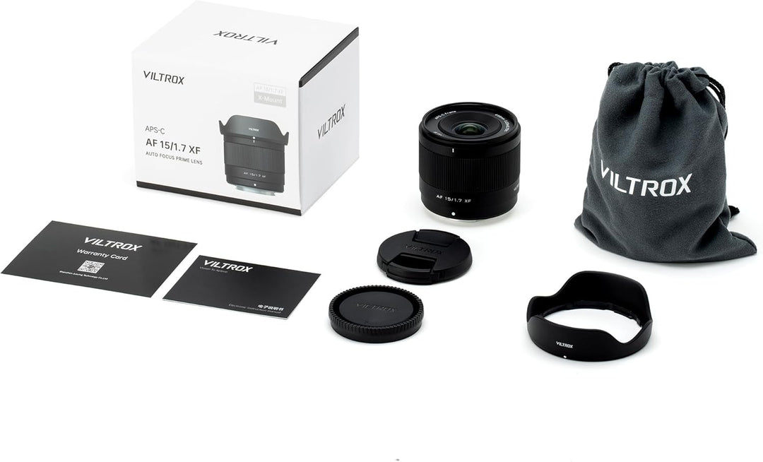 VILTROX 15 mm F1.7 X-Mount Objektiv für Fuji, APS-C Ultraweitwinkel-Autofokus-Objektiv für Fujifilm