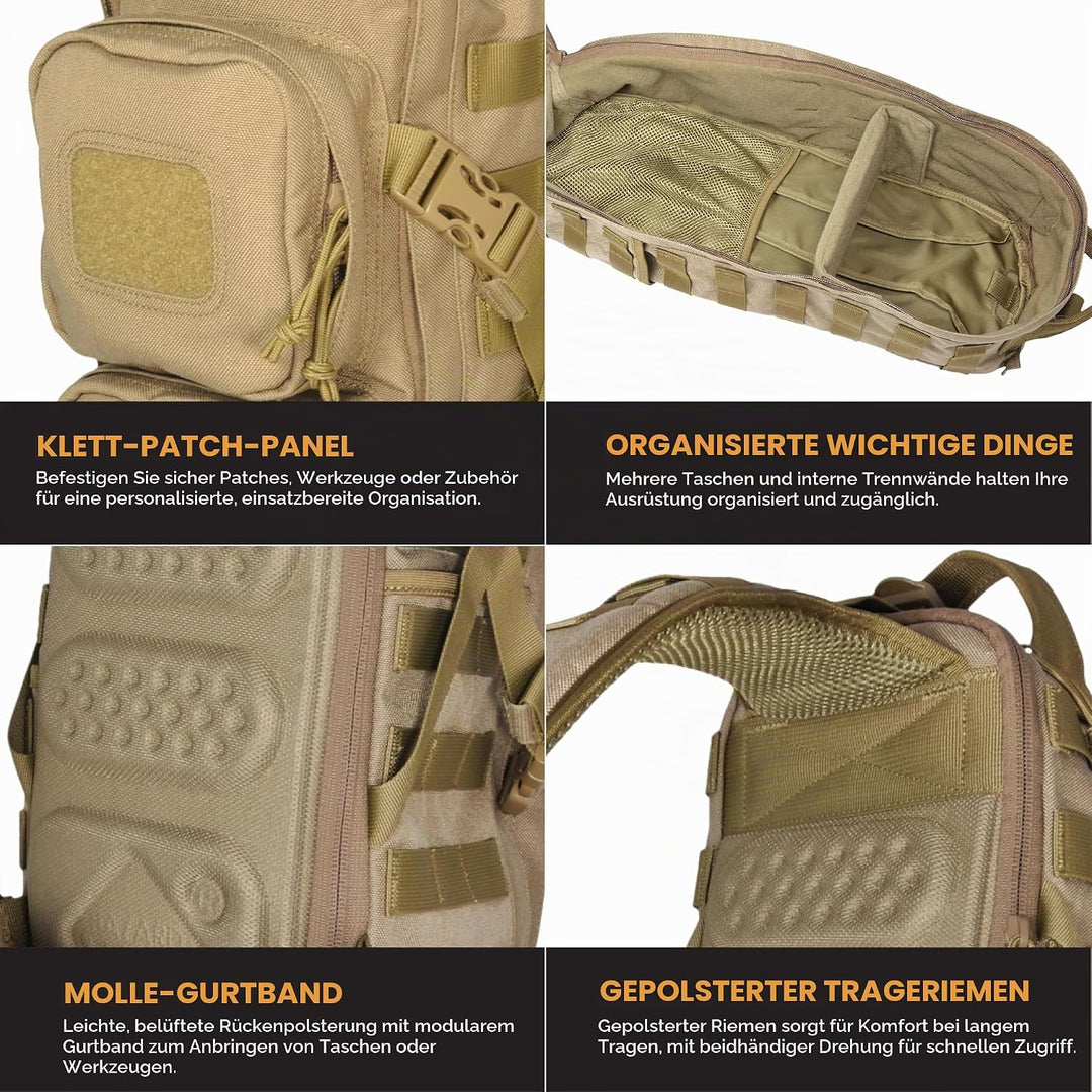 Hazard 4 Rucksack Evac Plan B Sling Coyote, Coyote