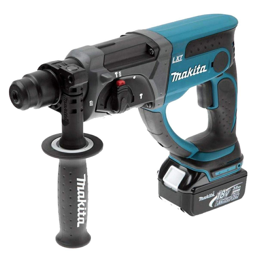 perfo-burineur SDS-Plus 18 V Li-Ion 3 Ah 20 mm Makita DHR202RFJ Blau, Silber