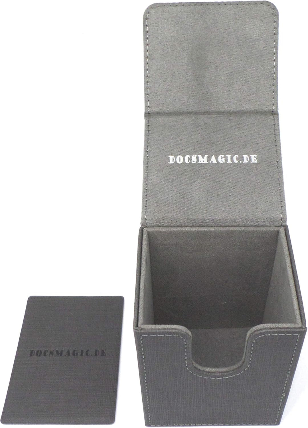 docsmagic.de Premium Magnetic Tray Long Box Silver Small + 2 Flip Boxes - Silber Small + 2 Flip Boxe