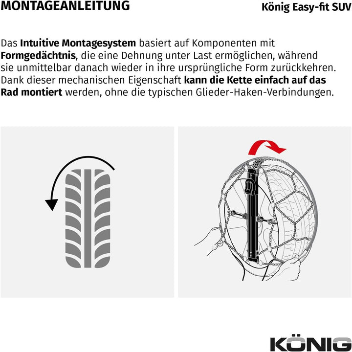 KÖNIG Easy-FIT SUV 235 - Schneeketten, SUV 235
