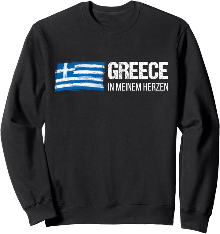 Greece Griechenland Hellas Flagge Fahne Geschenk Mann Frau Sweatshirt