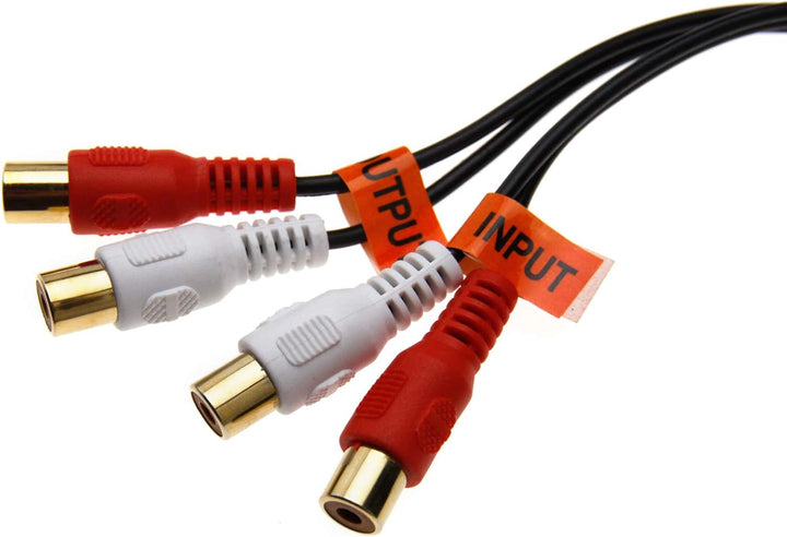 Car 4 Cinch Verstärker Audio Bass RCA Verstärker Verstärker Gain Level Volume Controller