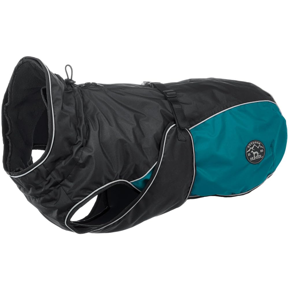 Hunter UPPSALA ALLROUNDER Hundemantel, 2-in1, herausknöpfbares Fleece-Futter, wasserabweisend, 35, a