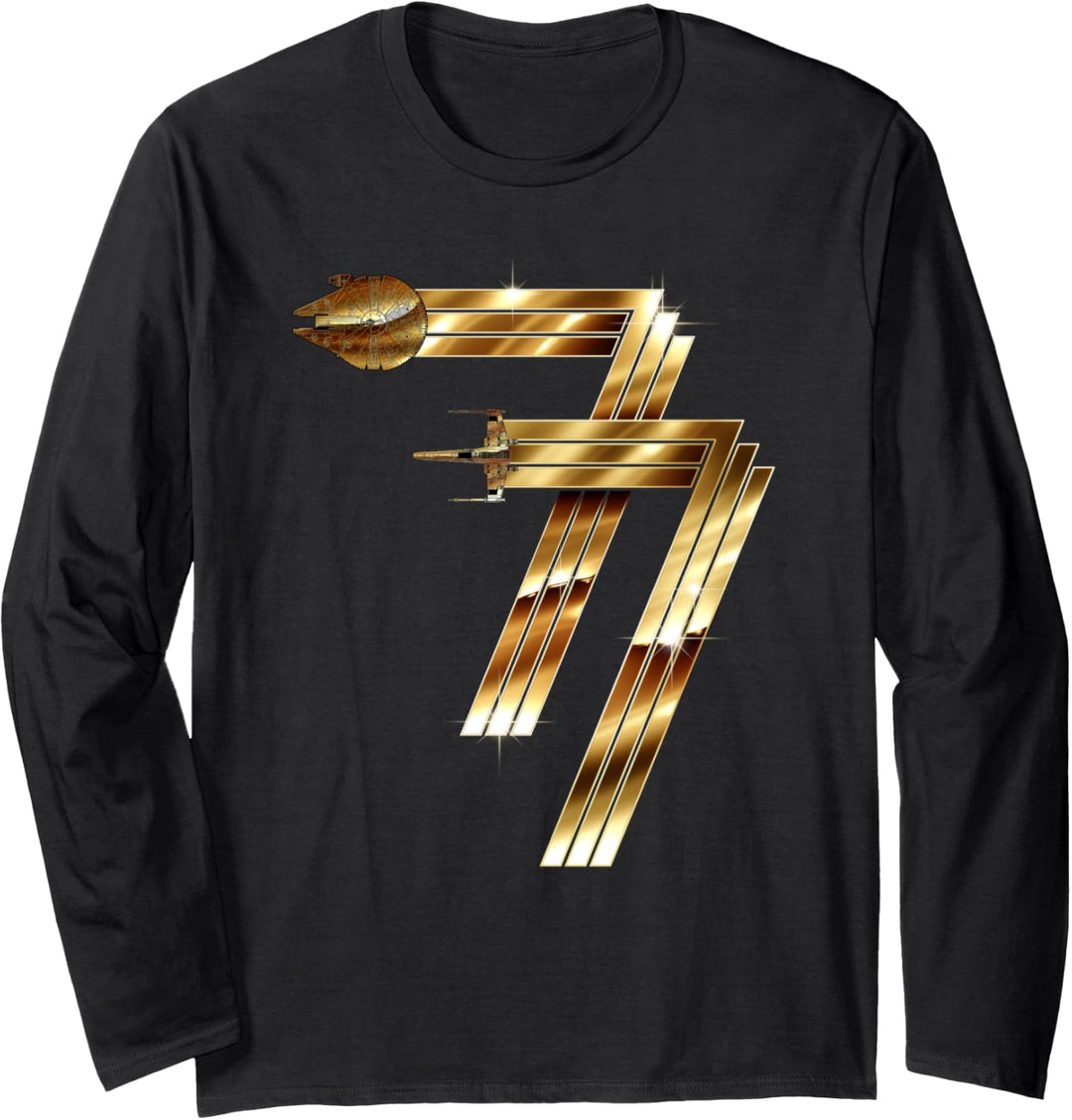 Star Wars Millennium Falcon Spacecraft 77 Langarmshirt