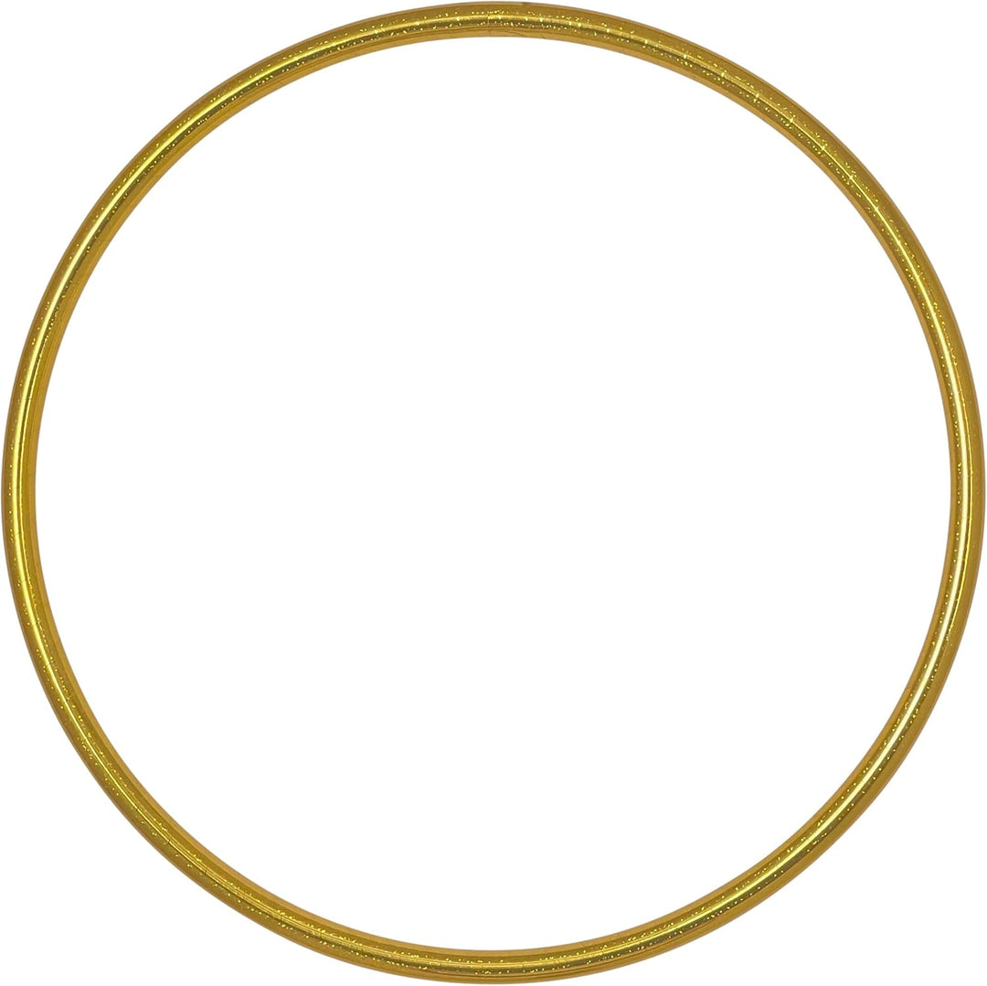 hoopomania Kinder Hula Hoop, Glitter Farben, Ø60/70/80cm Ø80cm Gelb, Ø80cm Gelb
