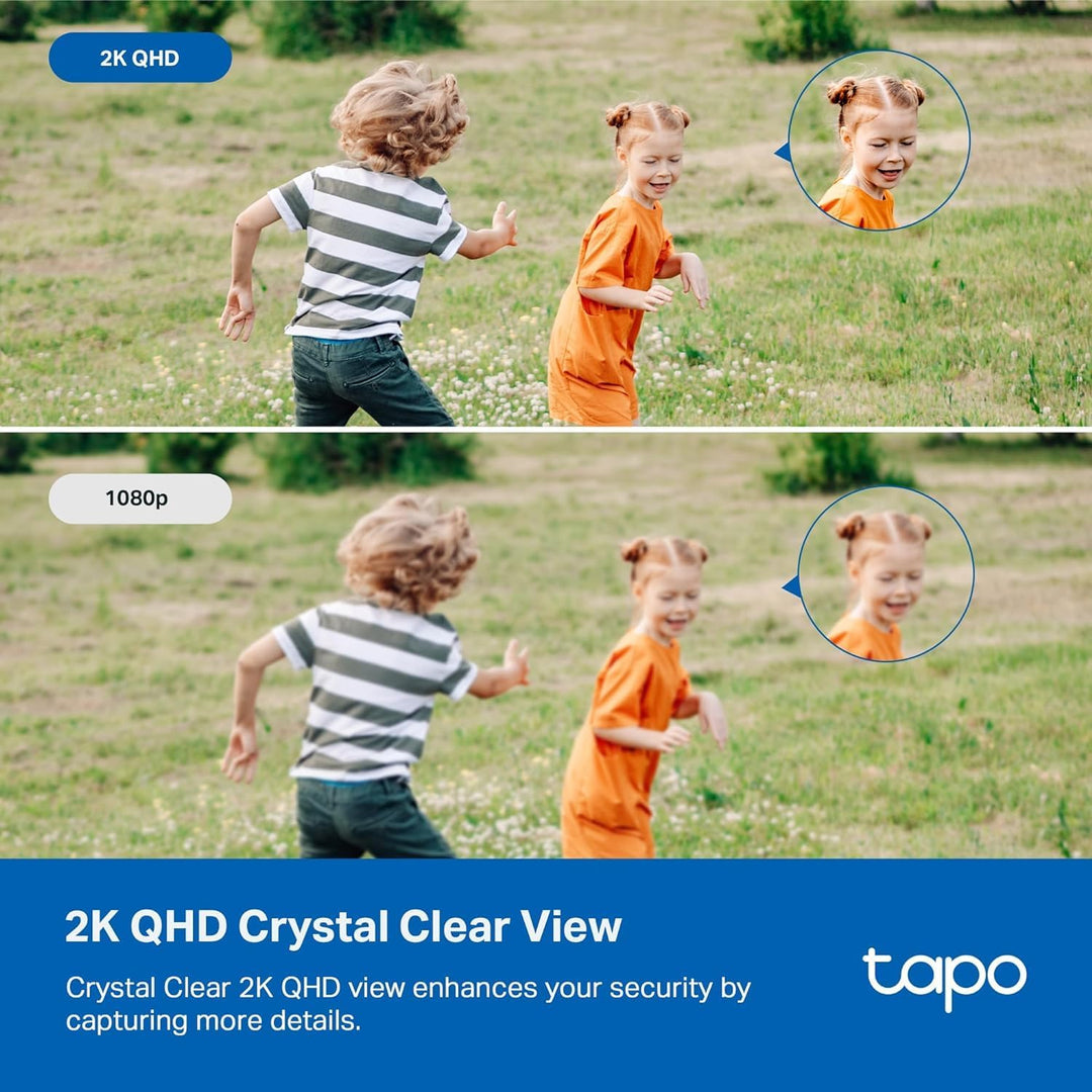 TP-Link Tapo C120 Überwachungskamera innen &amp; aussen,Magnetische Basis,2K Auflösung, Eingebaute Duale