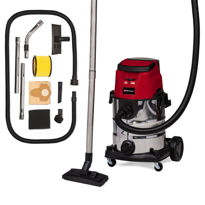 Einhell Akku-Nass-Trockensauger TE-VC 36/25 Li S-Solo Power X-Change (Li-Ion, 36 V, ECO/BOOST-Mode,