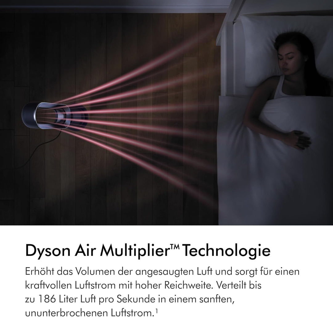 Dyson Hot+Cool Jet Focus AM09 - High Performance Cooling Fan and Fan Heater (White/Silver) AM09 Dyso