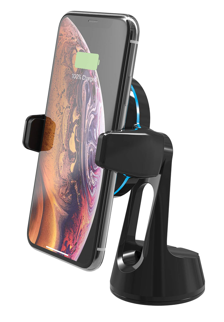 Scosche MagicGrip Sense and Grip Phone Mount - Wireless Charging, for Qi-Enabled Devices - Suction C
