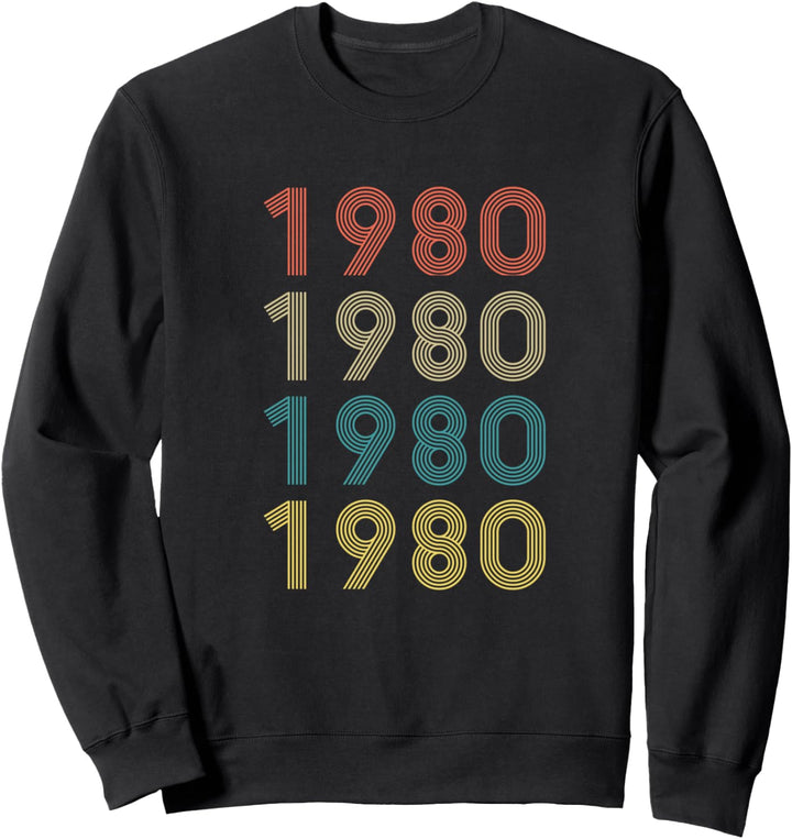 Retro 1980 40 Geburtstag Vintage Sweatshirt