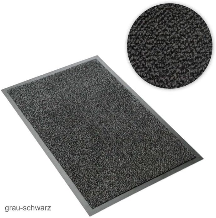 Kettelservice-Metzker® Schmutzfangmatte | Sauberlaufmatte | versch.Farben & Grössen | grau-schwarz m