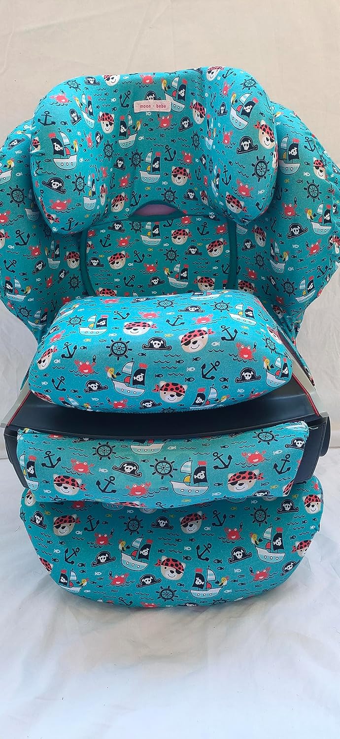 moon-bebe Bezug kompatibel mit Cybex Silver Juno 2-Fix Autositz, Grün, grün