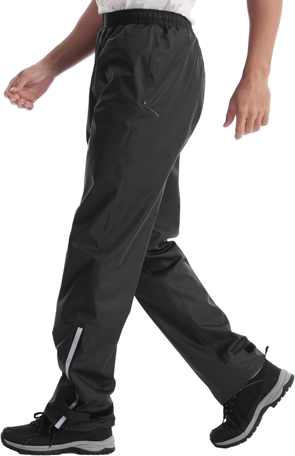 Regenhose für Herren wasserdichte Leichte Winddichte Outdoorhose zum Wandern Camping Golf M / 34L Sc