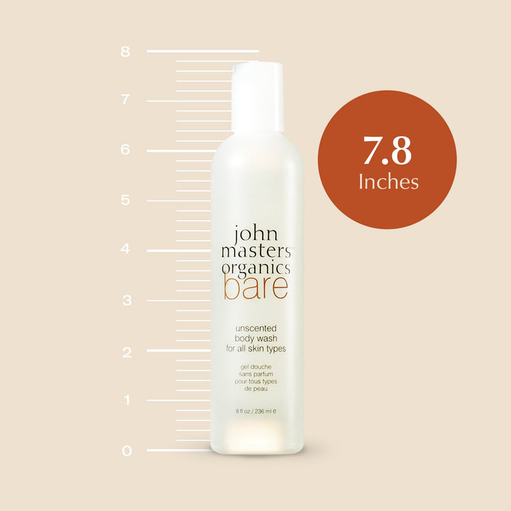John Masters Organics bare unscented Duschgel, 236 ml