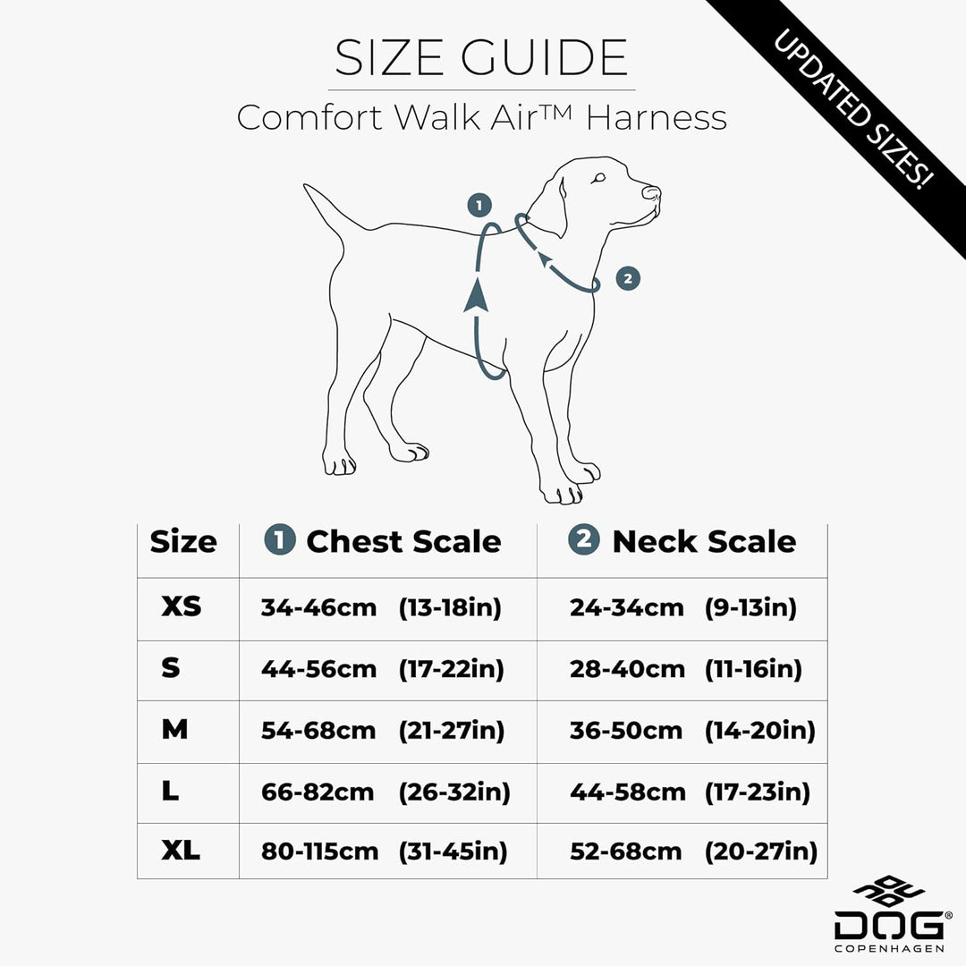 DOG Copenhagen Comfort Walk Air 3.0 Hundegeschirr - Geschirr für Hunde - Welpengeschirr, Lemon, M Le