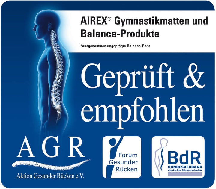 AIREX Fitline 140, Gymnastikmatte, wasserblau, mit Spezial-֖sen, ca. 140 x 60 x 1 cm