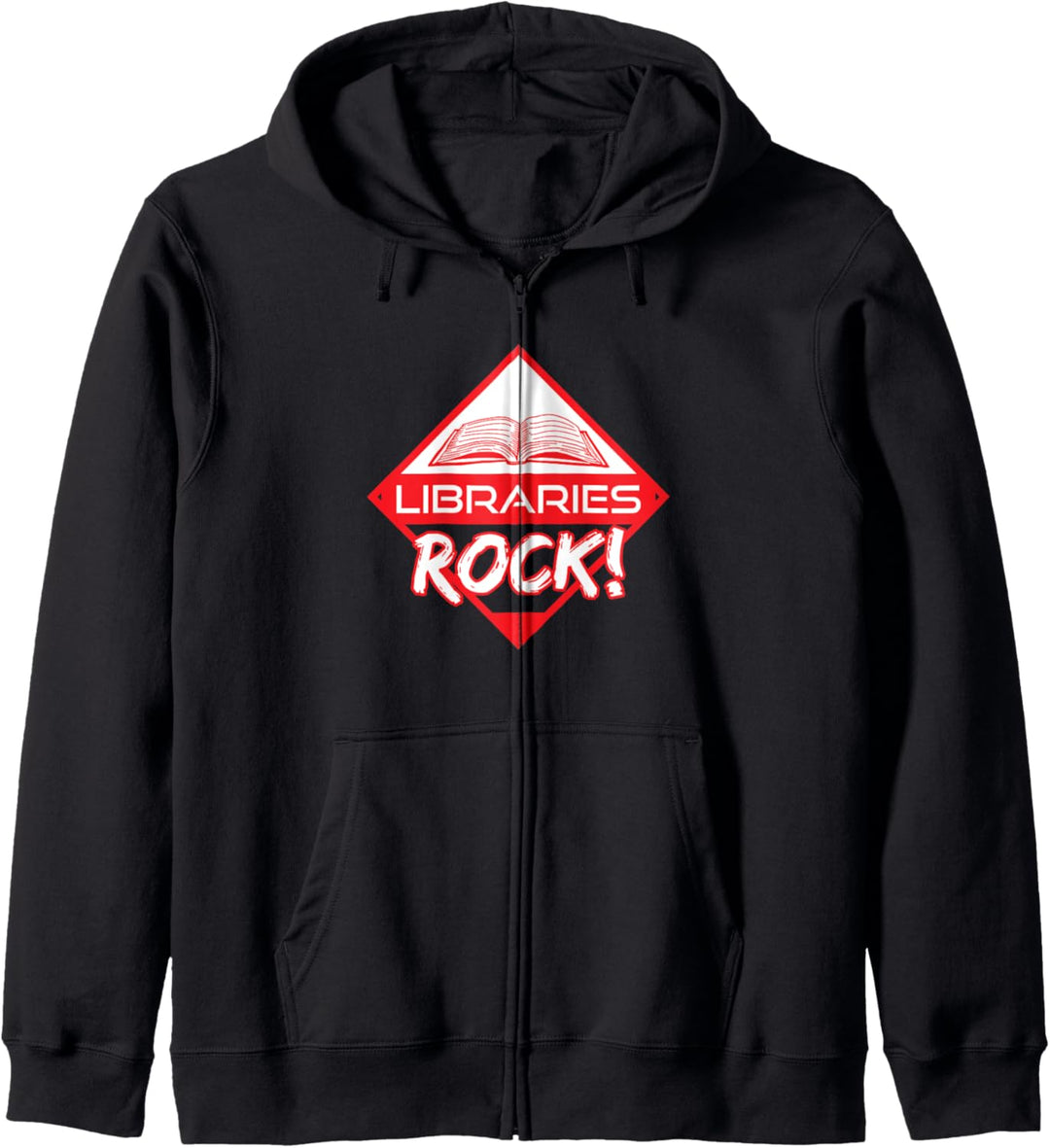 Libraries Rock! Summer Reading Book Lover Geschenk Kapuzenjacke