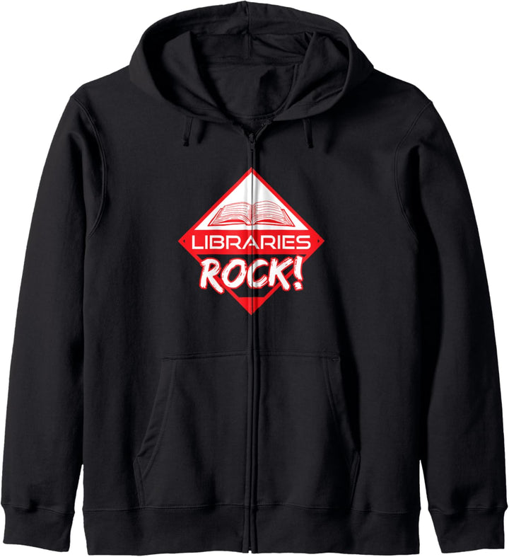 Libraries Rock! Summer Reading Book Lover Geschenk Kapuzenjacke