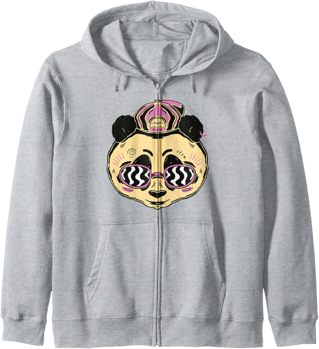 Cooler Panda mit Sonnenbrille, Bärenhut Kapuzenjacke