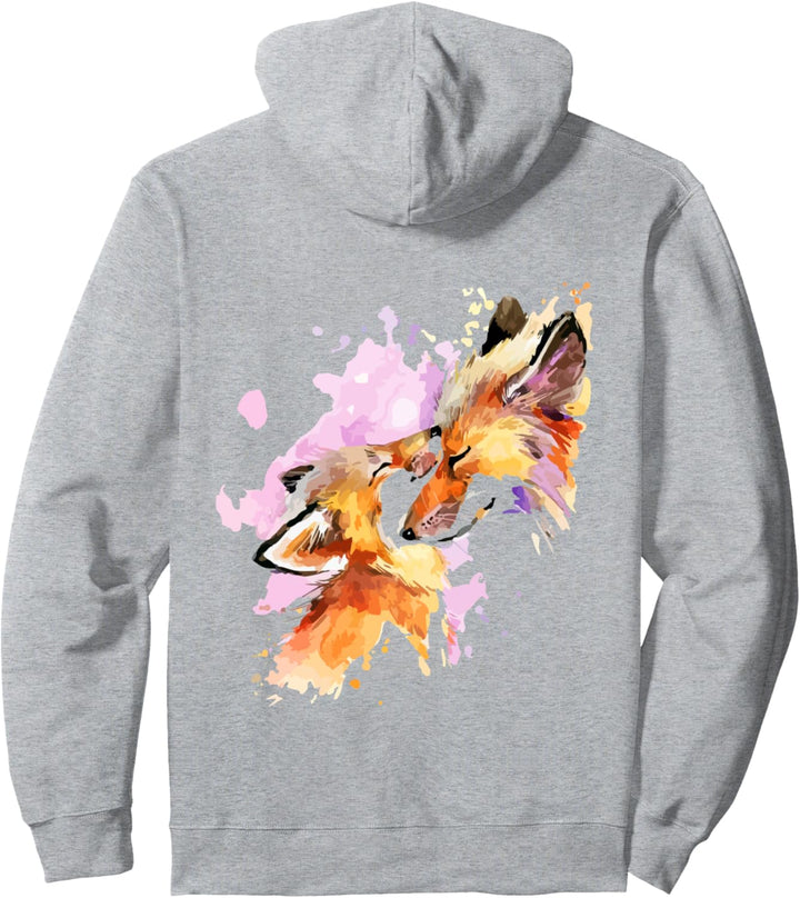 Fox Familie für Frauen Pullover Hoodie