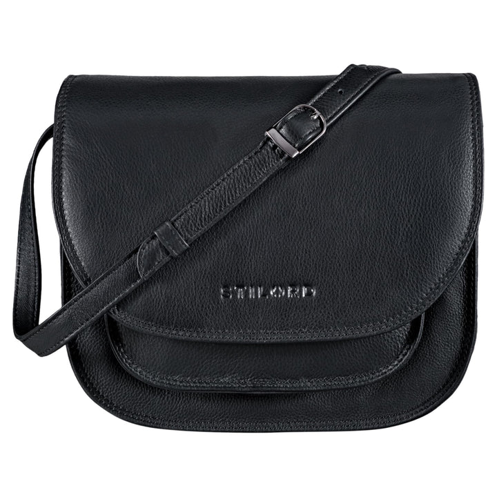 STILORD 'Willow' Damen Umhängetasche Leder Handtasche Frauen Damen Abendtasche Freizeittasche Ledert