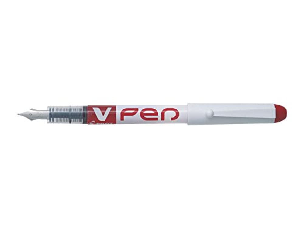 Pilot VPen Füllfederhalter, Schwarz 12 rot