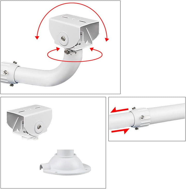 compcctv Überwachungskamera-Halterung, Teleskop-Halterung, verstellbare Universal-Kamera-Wandhalteru
