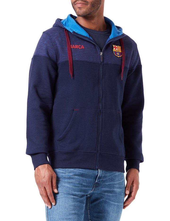 FCB Herren Kapuzenpullover M Marineblau, M Marineblau