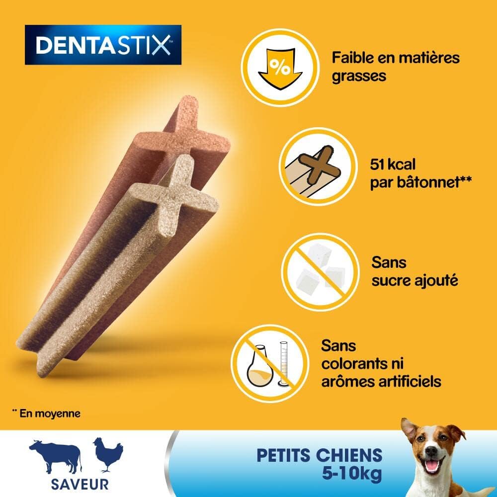 Pedigree Dentastix – Leckerlis für Hunde Petit chien (5-10kg), Petit chien (5-10kg)