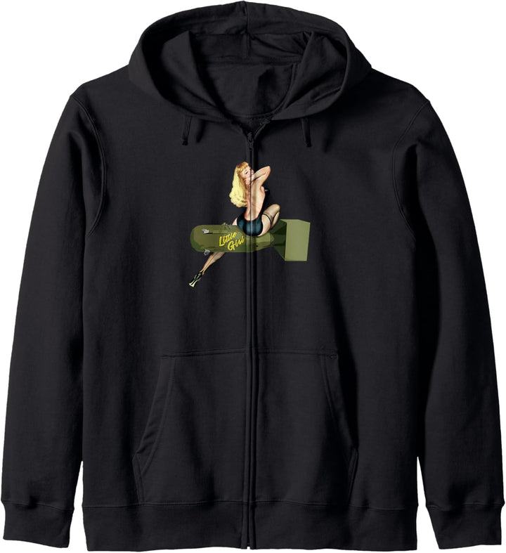 Pin-up blonde atomic girl Kapuzenjacke