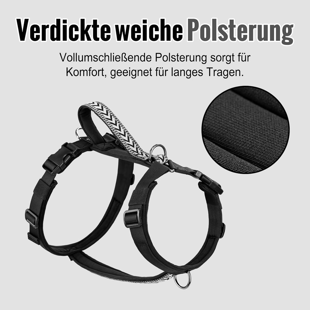 Arblina Hundegeschirr, Ausbruchsicheres Antizuggeschirr für Kleine, Mittlere und Grosse Hunde, Hunde