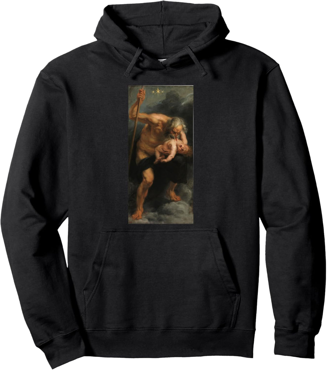 Saturn verschlingt seinen Sohn Gemälde von Peter Paul Rubens Pullover Hoodie