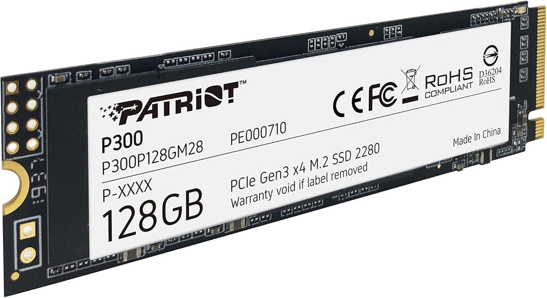 Patriot P300 M.2 PCIe Gen 3x4 128 GB SSD, 128 GB
