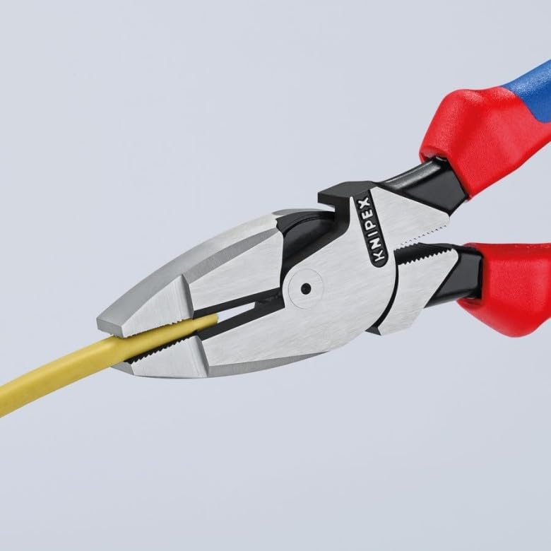Knipex Kraft-Kombizange "Lineman's Pliers" amerikanisches Modell schwarz atramentiert, mit Mehrkompo