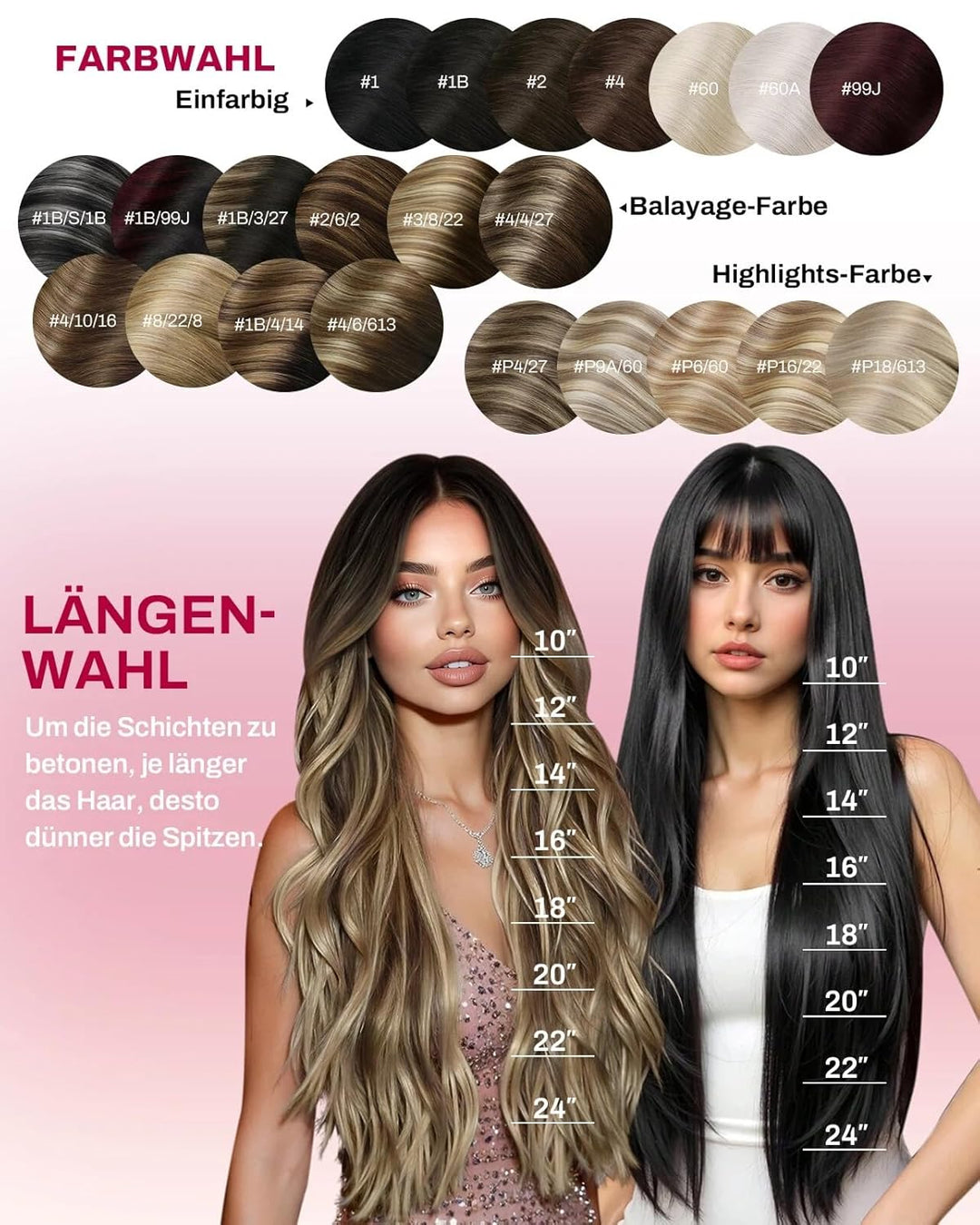 Moresoo Clip in Extensions Echthaar Schwarz Doppelt Tressen Echthaar Extensions Clip Glatt Dick Haar