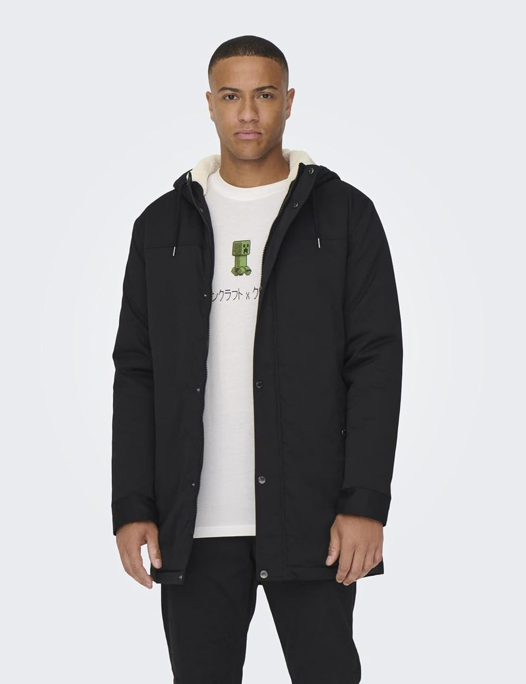 ONLY &amp; SONS Herren Onsalexander OTW Noos Vd Parka S Schwarz, S Schwarz