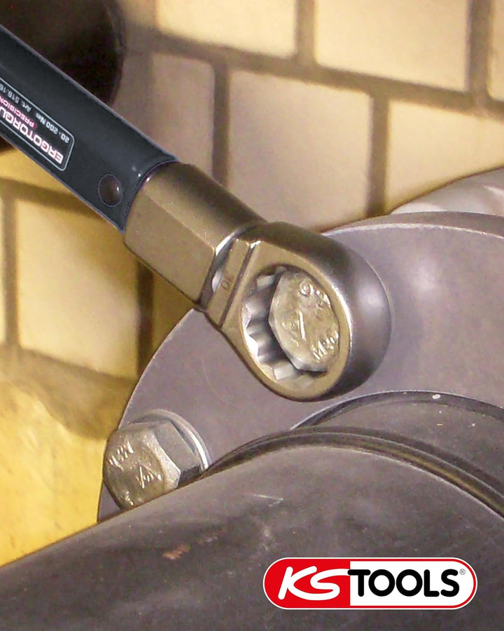 KS Tools Einsteck Ringschlüssel 9 x 12 mm 516.2321 I Verchromter Schraubenschlüssel, 12 Kant Profil