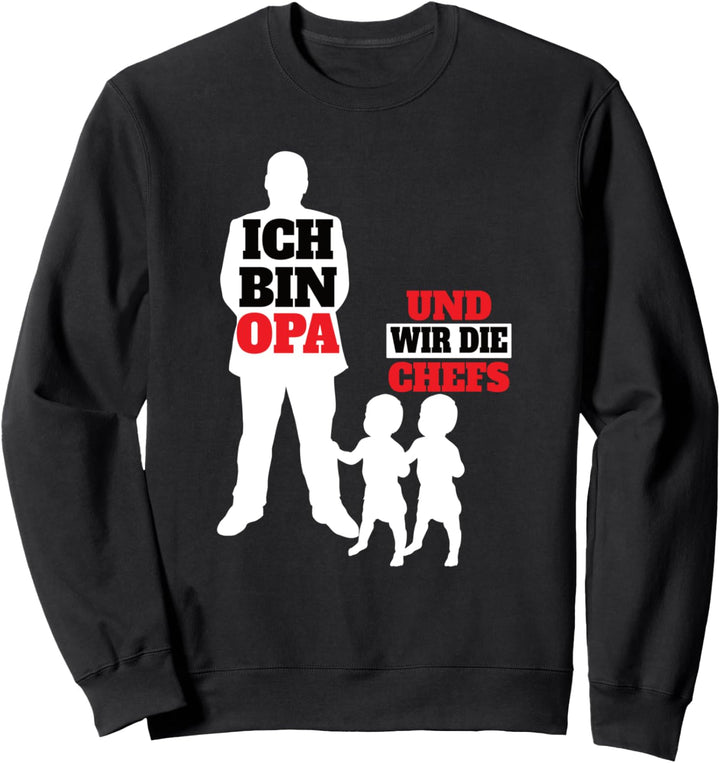 Zwillingsopa Ich Bin Opa Wir Chefs Zwillinge Zwillingsopa Sweatshirt