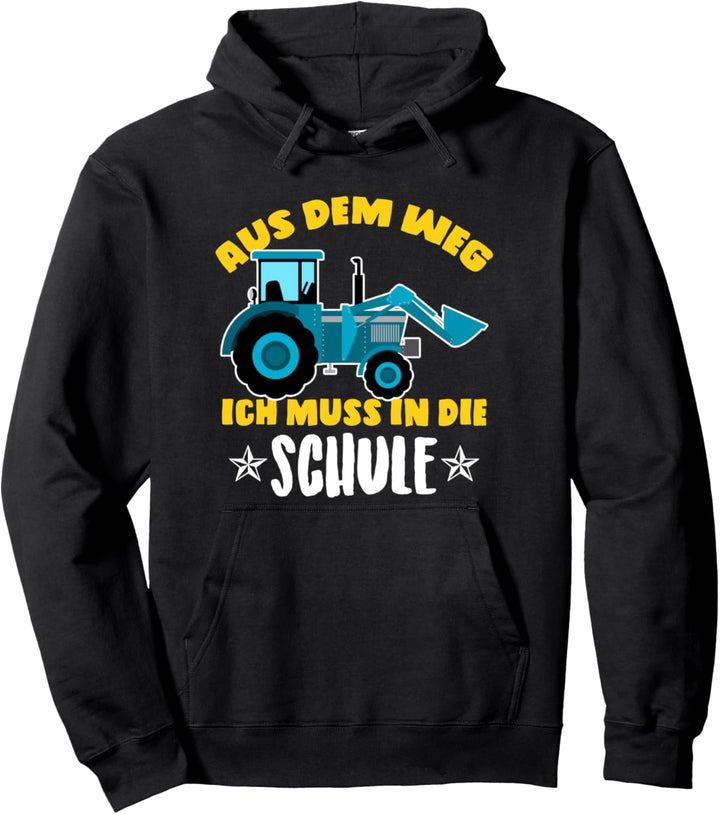 Kinder Einschulung Trecker Jungen Schulkind Traktor Pullover Hoodie